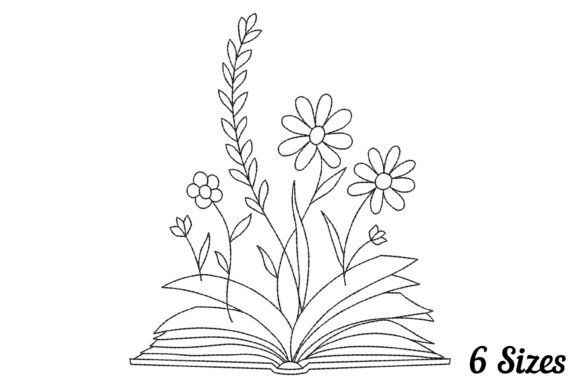 Book with Flower Bookworm: A Seasonal Embroidery Review