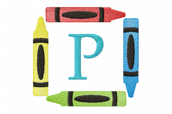Crayons Frame Monogram Letter P: A Designer's Review