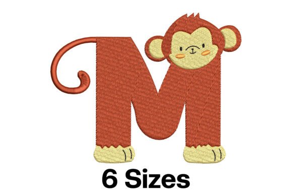 Funny Monkey Alphabet Letter M Review for Apparel