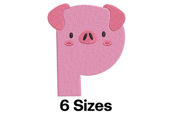 Funny Pig Alphabet Letter P Review for Boutique Apparel