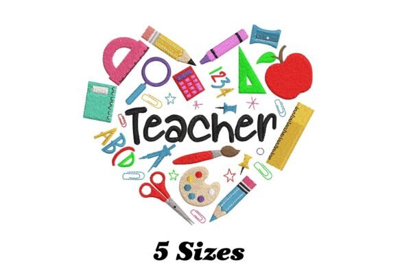 Teacher Heart Symbol: A Designer's Review for Branded Merch